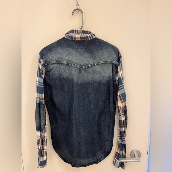 Zara denim checkered shirt - Picture 3 of 3